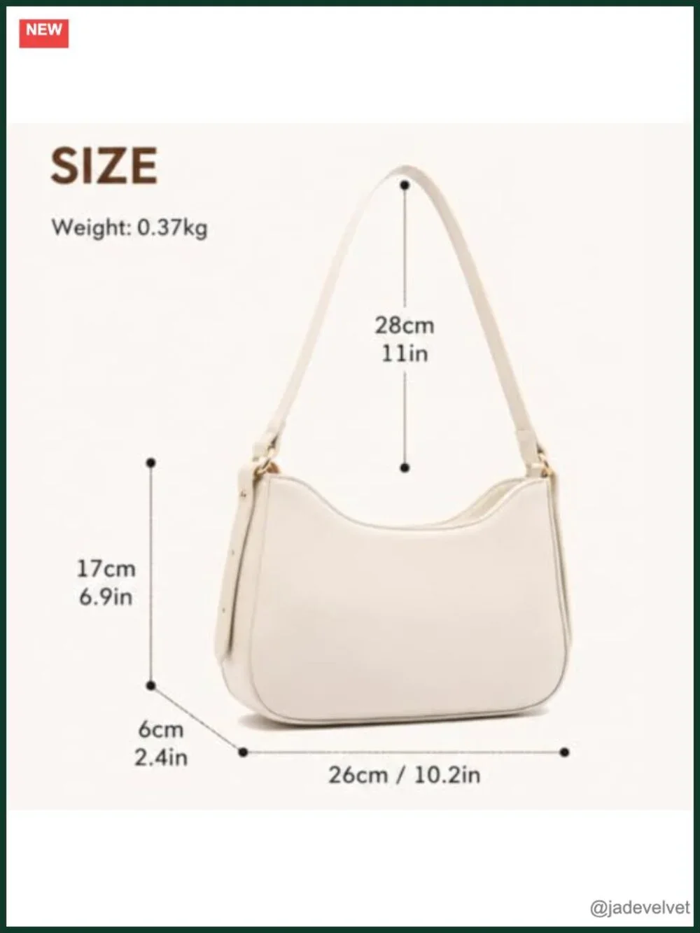 Vegan Leather Hobo Purse Small Shoulder Bag with Zipper